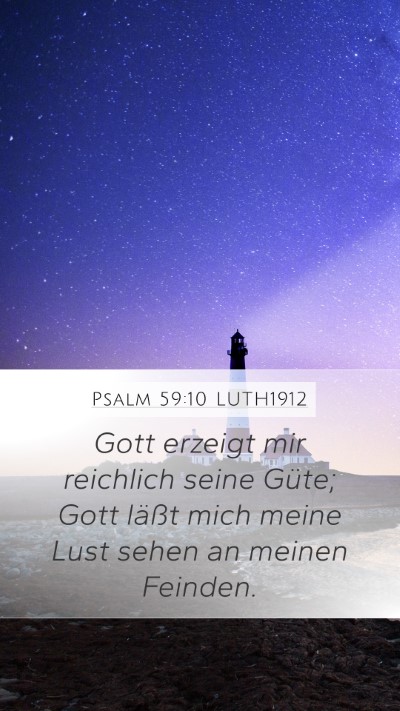 Psalm 59:10 LUTH1912 Bible Verse Image