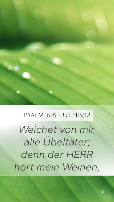 Psalm 6:8 LUTH1912 Bible Verse Image
