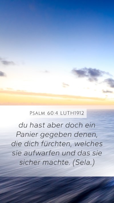 Psalm 60:4 LUTH1912 Bible Verse Image