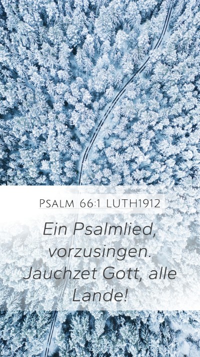 Psalm 66:1 LUTH1912 Bible Verse Image