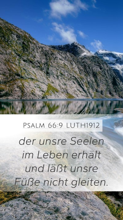 Psalm 66:9 LUTH1912 Bible Verse Image