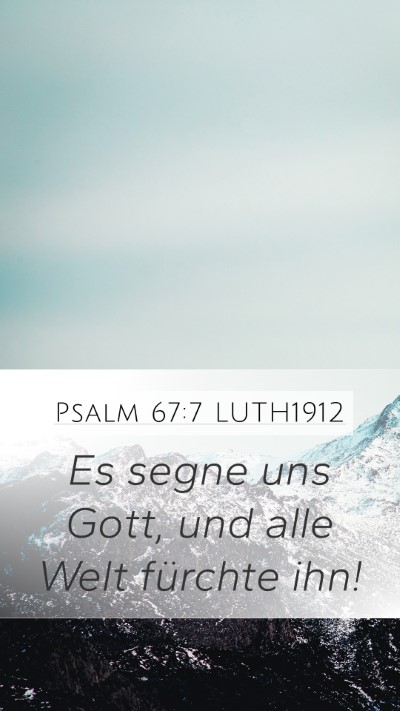 Psalm 67:7 LUTH1912 Bible Verse Image