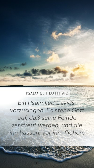 Psalm 68:1 LUTH1912 Bible Verse Image