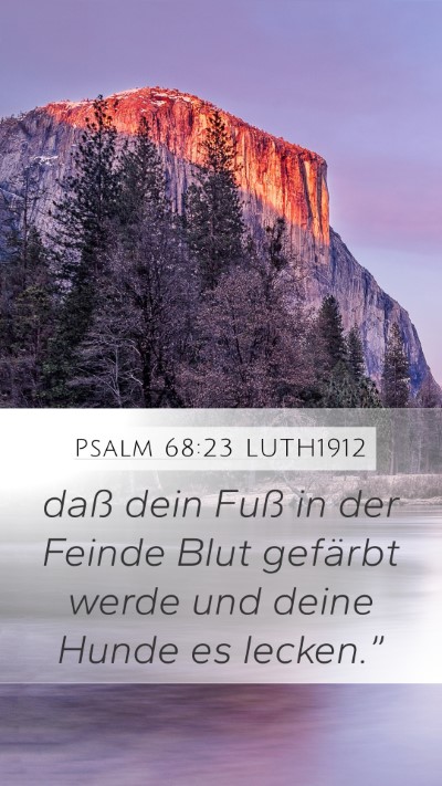 Psalm 68:23 LUTH1912 Bible Verse Image