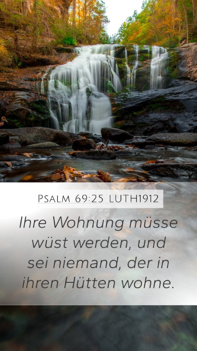 Psalm 69:25 LUTH1912 Bible Verse Image