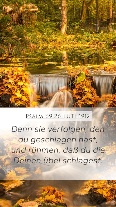 Psalm 69:26 LUTH1912 Bible Verse Image