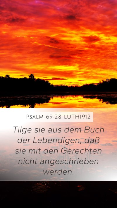 Psalm 69:28 LUTH1912 Bible Verse Image
