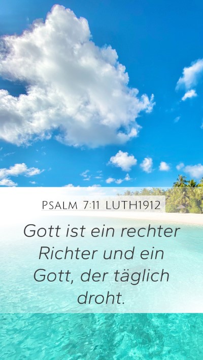 Psalm 7:11 LUTH1912 Bible Verse Image