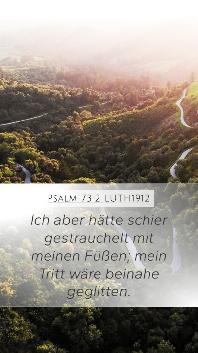 Psalm 73:2 LUTH1912 Bible Verse Image