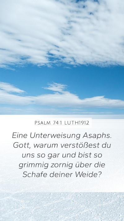 Psalm 74:1 LUTH1912 Bible Verse Image