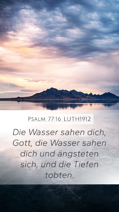Psalm 77:16 LUTH1912 Bible Verse Image