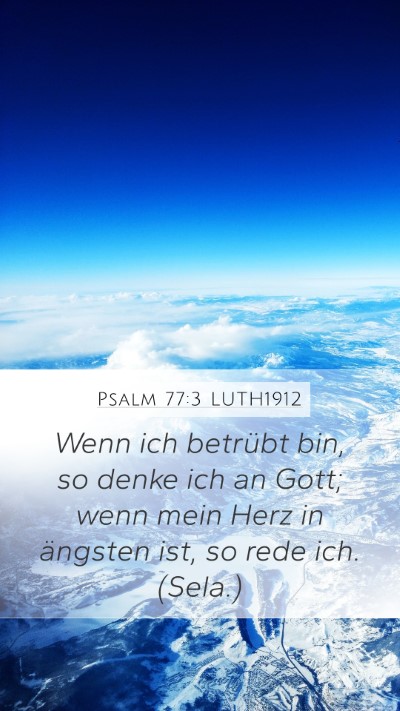 Psalm 77:3 LUTH1912 Bible Verse Image