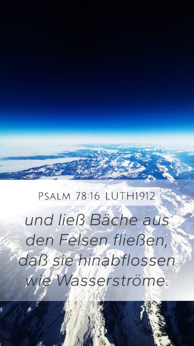 Psalm 78:16 LUTH1912 Bible Verse Image