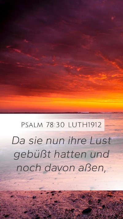Psalm 78:30 LUTH1912 Bible Verse Image