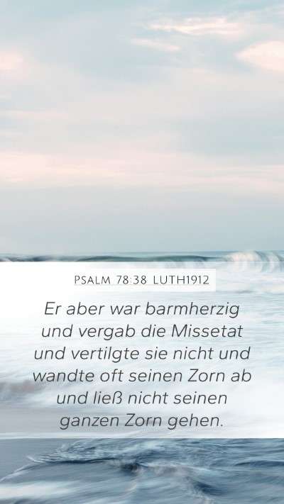 Psalm 78:38 LUTH1912 Bible Verse Image