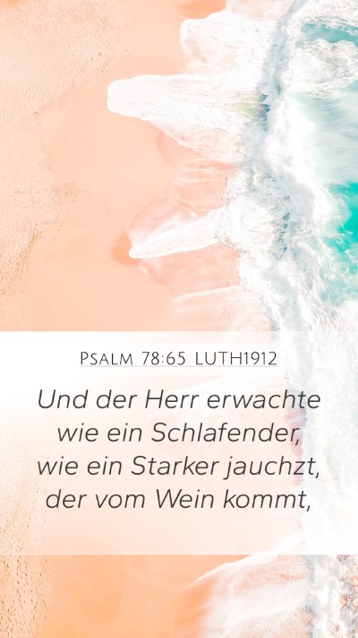 Psalm 78:65 LUTH1912 Bible Verse Image
