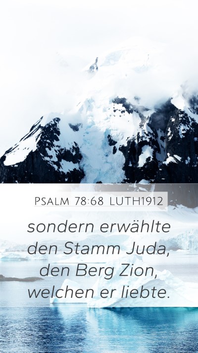 Psalm 78:68 LUTH1912 Bible Verse Image