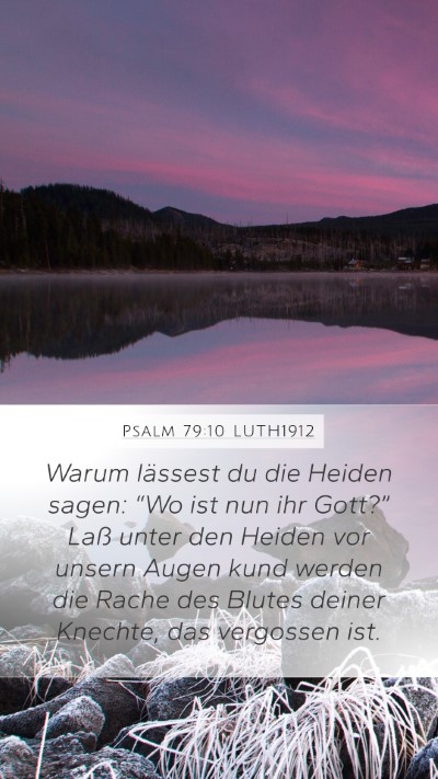 Psalm 79:10 LUTH1912 Bible Verse Image