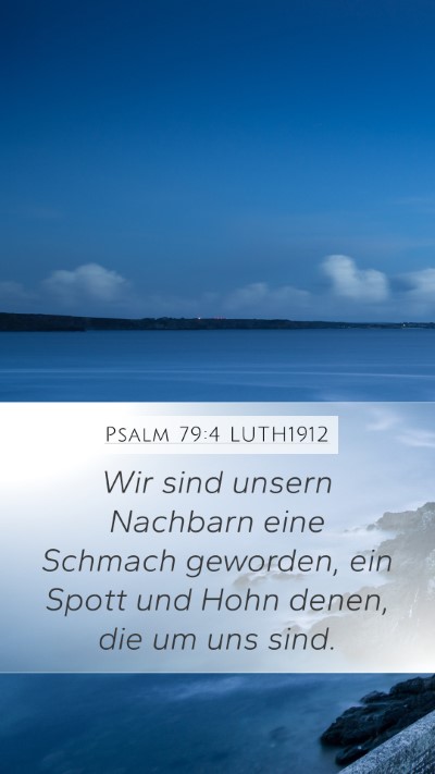 Psalm 79:4 LUTH1912 Bible Verse Image