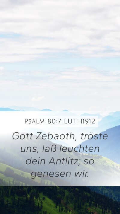 Psalm 80:7 LUTH1912 Bible Verse Image