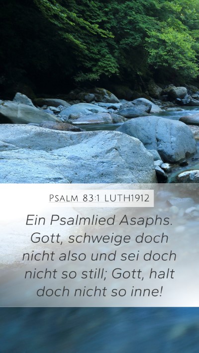 Psalm 83:1 LUTH1912 Bible Verse Image