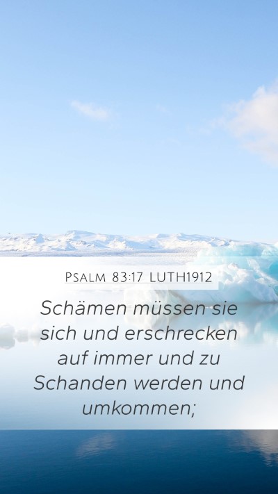 Psalm 83:17 LUTH1912 Bible Verse Image