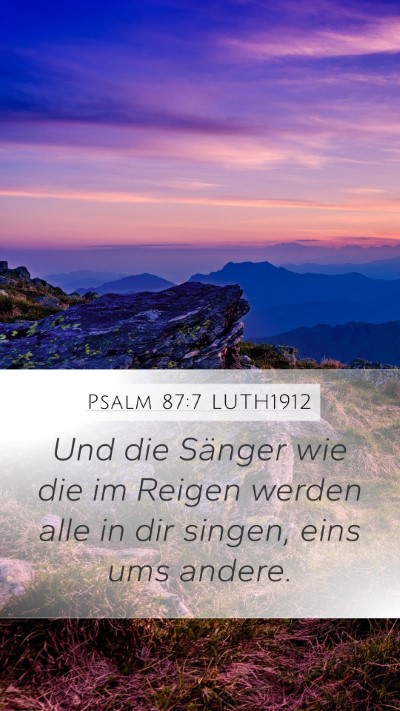 Psalm 87:7 LUTH1912 Bible Verse Image