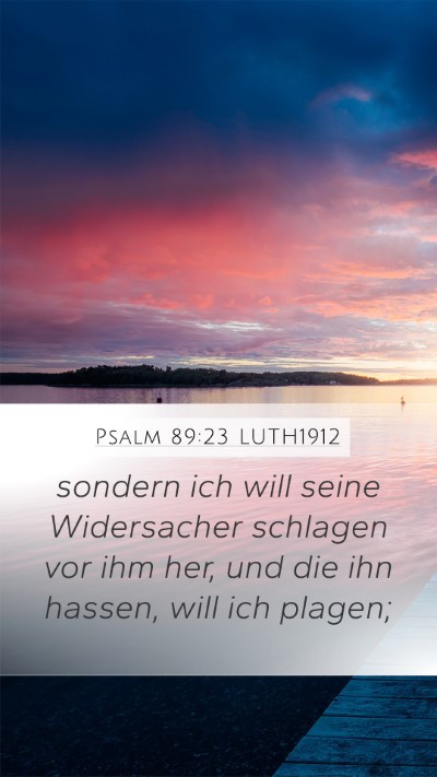 Psalm 89:23 LUTH1912 Bible Verse Image
