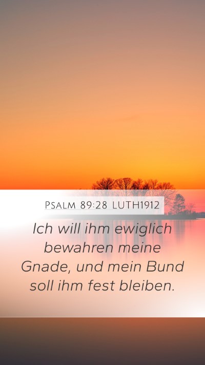 Psalm 89:28 LUTH1912 Bible Verse Image