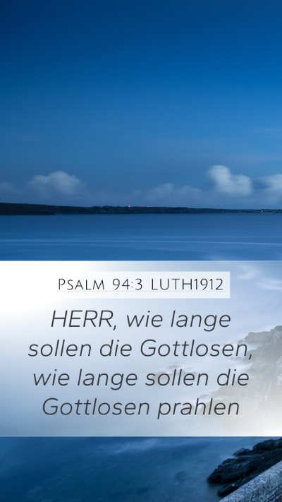 Psalm 94:3 LUTH1912 Bible Verse Image