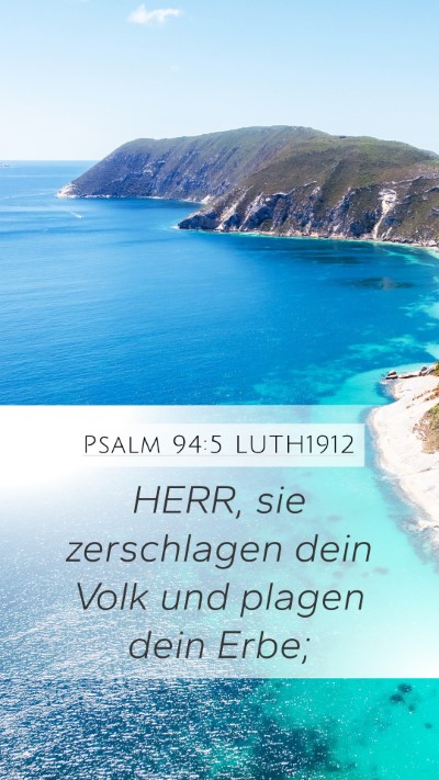 Psalm 94:5 LUTH1912 Bible Verse Image
