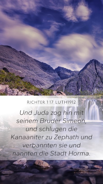 Richter 1:17 LUTH1912 Bible Verse Image