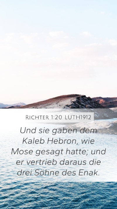 Richter 1:20 LUTH1912 Bible Verse Image