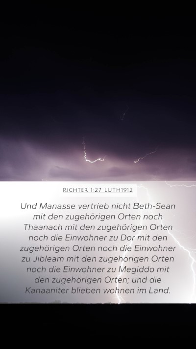Richter 1:27 LUTH1912 Bible Verse Image