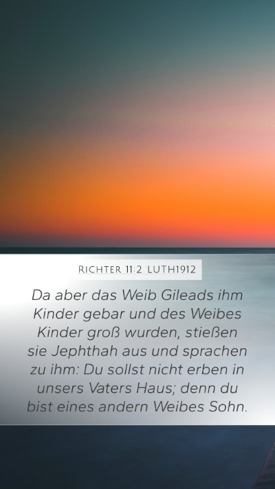 Richter 11:2 LUTH1912 Bible Verse Image