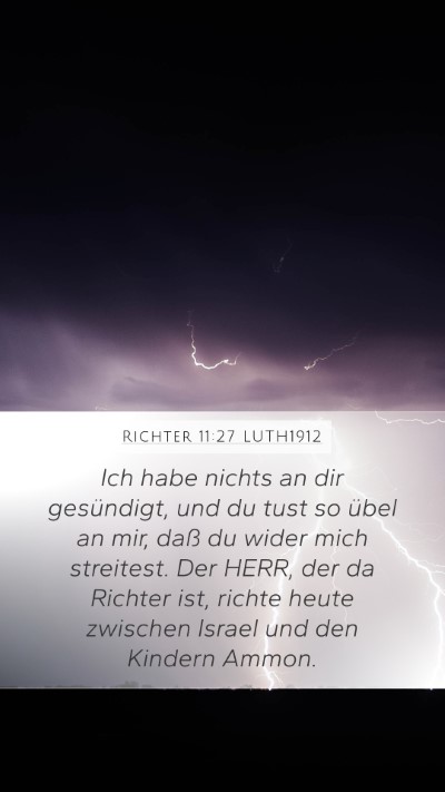 Richter 11:27 LUTH1912 Bible Verse Image