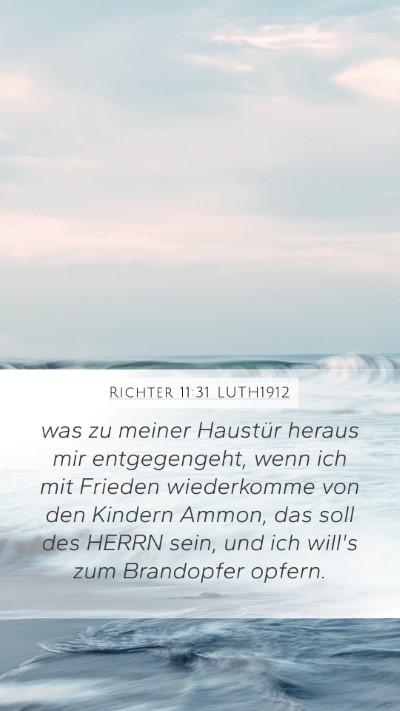 Richter 11:31 LUTH1912 Bible Verse Image