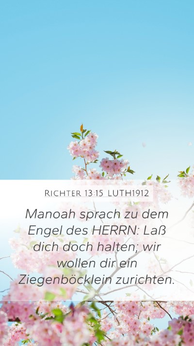 Richter 13:15 LUTH1912 Bible Verse Image