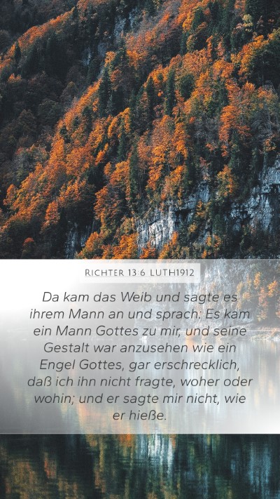 Richter 13:6 LUTH1912 Bible Verse Image
