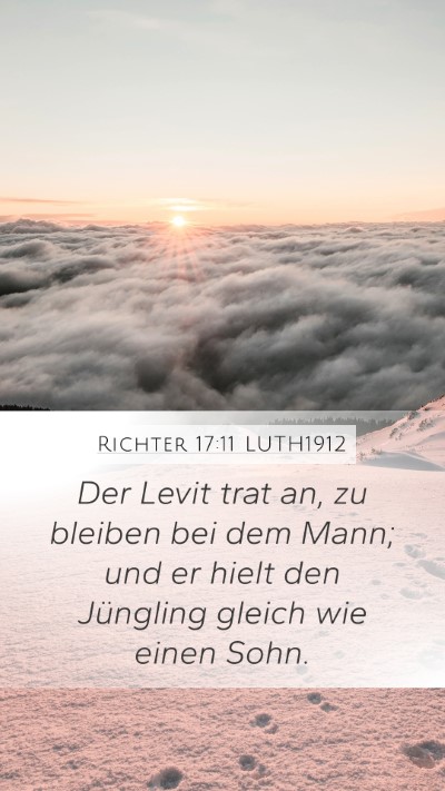 Richter 17:11 LUTH1912 Bible Verse Image