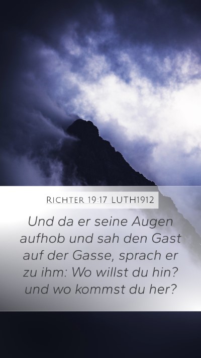 Richter 19:17 LUTH1912 Bible Verse Image