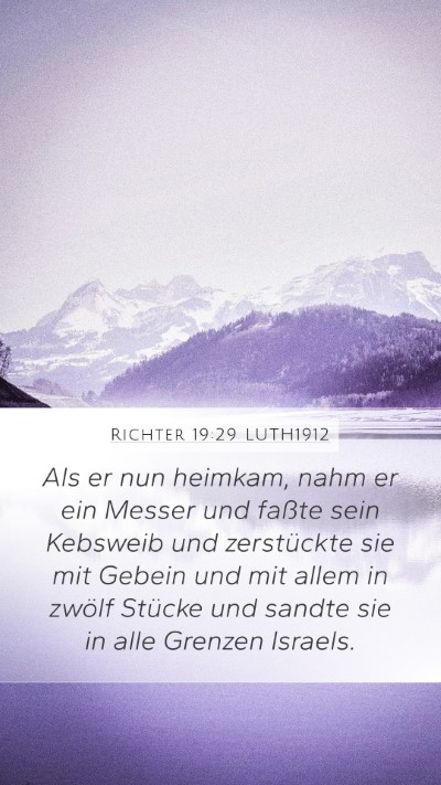 Richter 19:29 LUTH1912 Bible Verse Image