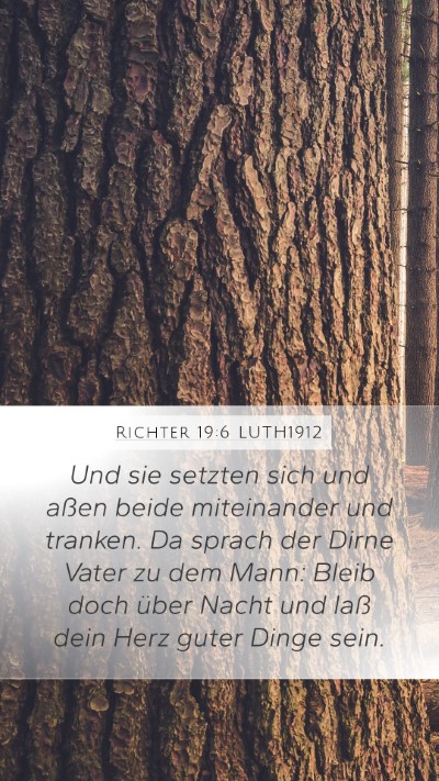 Richter 19:6 LUTH1912 Bible Verse Image