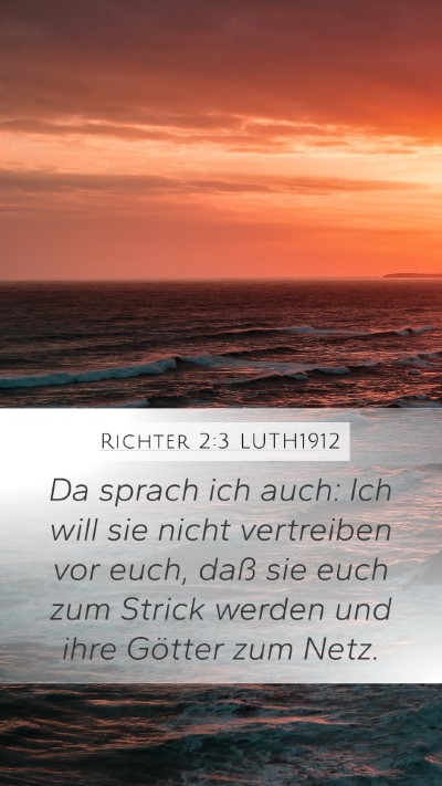 Richter 2:3 LUTH1912 Bible Verse Image