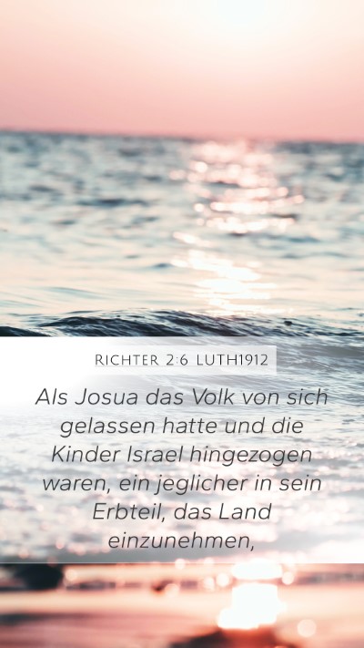 Richter 2:6 LUTH1912 Bible Verse Image