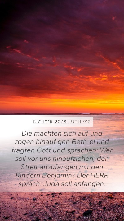 Richter 20:18 LUTH1912 Bible Verse Image