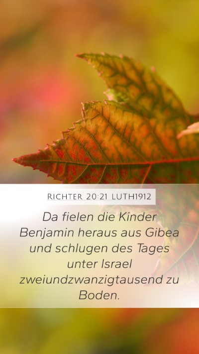 Richter 20:21 LUTH1912 Bible Verse Image
