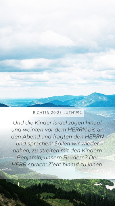 Richter 20:23 LUTH1912 Bible Verse Image