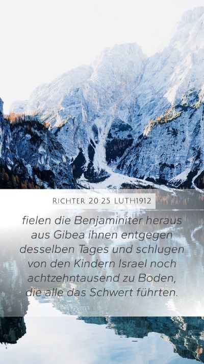 Richter 20:25 LUTH1912 Bible Verse Image