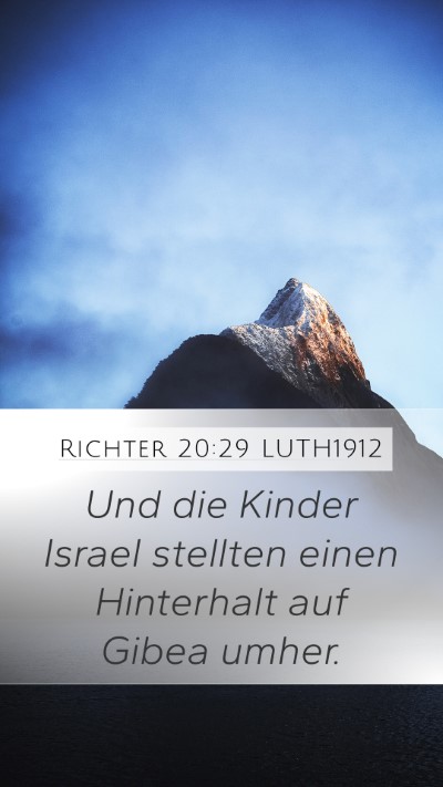 Richter 20:29 LUTH1912 Bible Verse Image